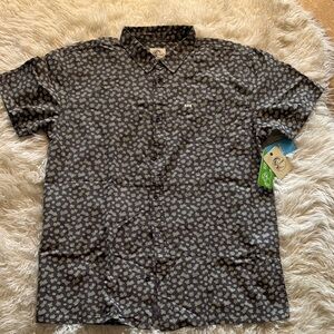 O'Neill Black and White Casual Button Down Shirt